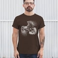 thumbnail image 4 of Flying Eagle Portrait T-shirt Soaring Patriotic Symbol of Freedom American Bird Wings Wildlife Nature Men's Tee, 4 of 7