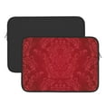 thumbnail image 3 of Bingfone Vintage Burgundy Laptop Sleeve Case 13 Inch, 360° Protective Computer Carrying Bag, 3 of 9
