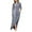 Blue, variant on Fesfesfes Women Casual Dress Lapel Collar Long Sleeve Dress With Pocket Floral Printed Long Dresses