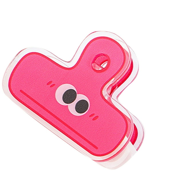 Fournitures de Bureau Clip, Clip de Papeterie Mignon Dessin Animé pour Papier Classeur Expression Verte, Expression Bleue, Expression Rouge