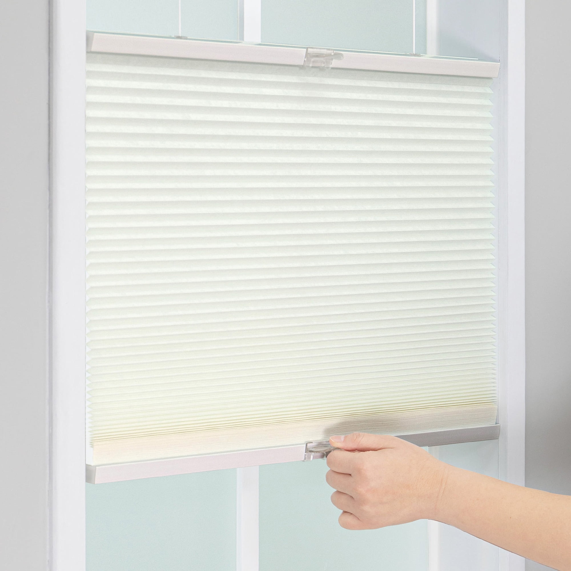 Regal Living Top Down Bottom Up Light Filtering Cordless Cellular Shade, Ivory - 65.5" W x 84" L