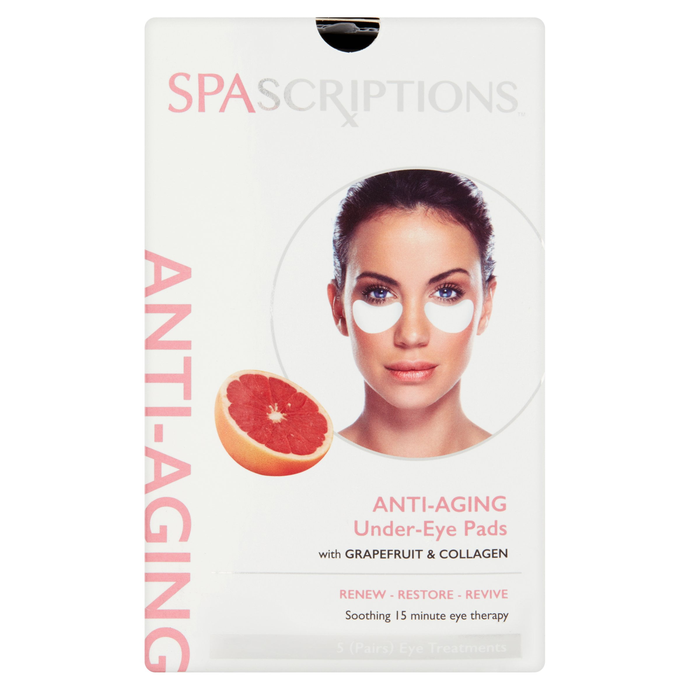 SpaScriptions AntiAging UnderEye Pads, 5 count