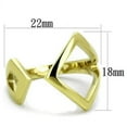 thumbnail image 2 of IP Gold(Ion Plating) Stainless Steel Ring with No Stone for Women Minimalist Theme No Stone Stone Color Style TK1903 Size 6, 2 of 4