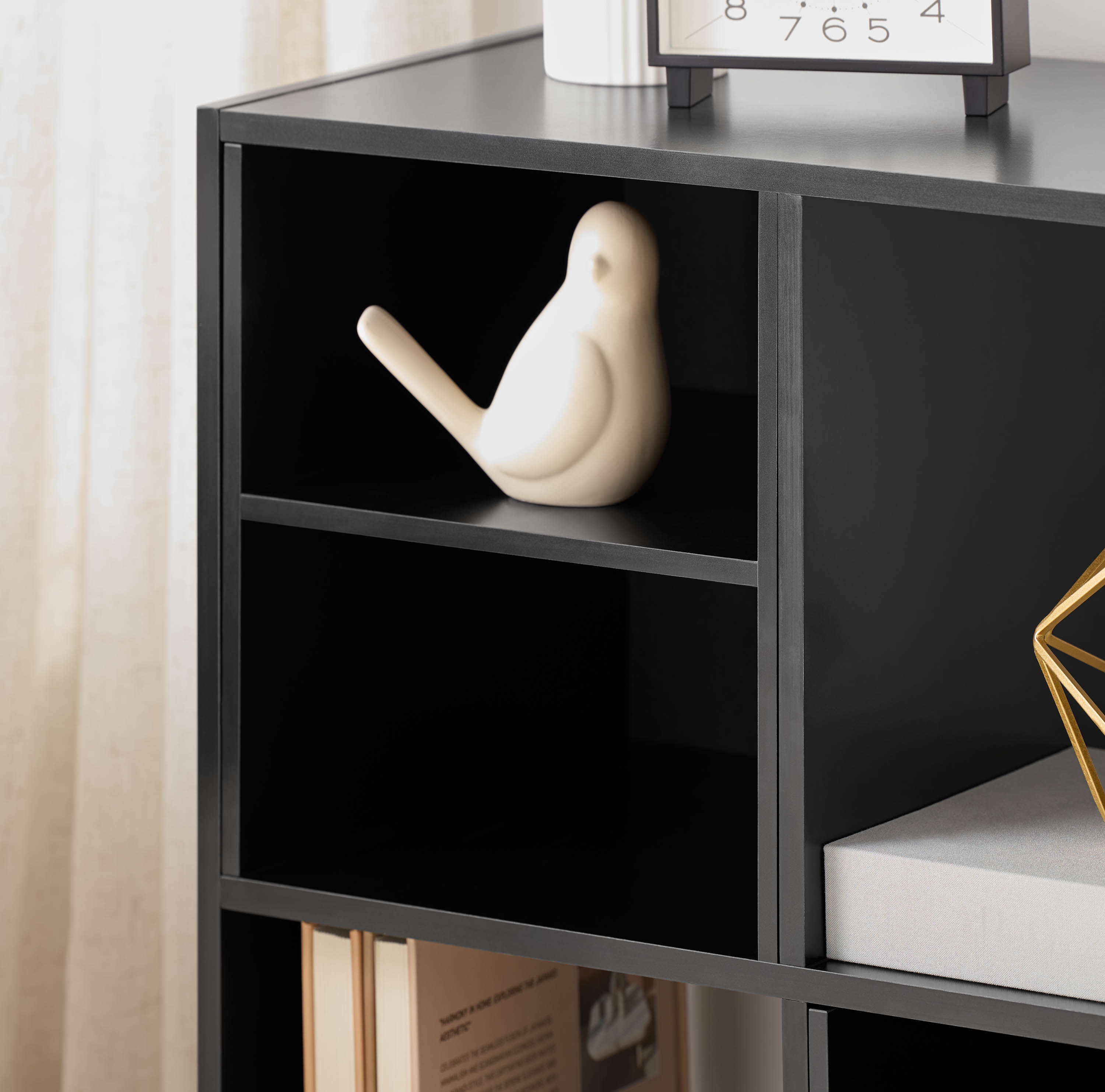 Mainstays Cube Storage H Inserts, Set of 2, Black