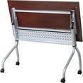 thumbnail image 7 of Lorell, Mahogany Flip Top Training Table, 1 Each, 7 of 7