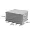 thumbnail image 3 of 210D Oxford Cloth Outdoor Silver Furniture Table And Chair Waterproof Cover, 3 of 7