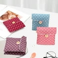 thumbnail image 4 of Lady Linen Coin Tampon Holder Cosmetic Sanitary Pad Large-capacity Organizer Storage Bag Makeup Towel Sundries Pouch Container Blue, 4 of 9