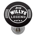 thumbnail image 5 of Jeep Willys Legend Black Bar Table with Adjustable Footrest and Acrylic Top, 5 of 5