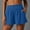 Blue, variant on ZZwxWA Womens Summer Shorts Comfy Ribbed Sweat Shorts for Women High Waisted Casual Lounge Jersey Solid Sports Athletic Shorts with Pockets