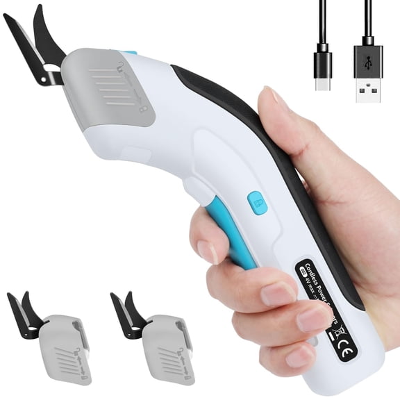 Cordless Electric Scissors for Cardboard, Electric Box Cutter, Automatic Power Cutter Tools for Cutting Fabric, Carpet, Plastic, Leather