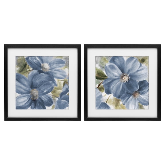 Stupell Industries Floral Walk in Beauty 2 Piece Black Framed Print Under Glass Set, design by Lanie Loreth