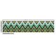 thumbnail image 2 of Ethnic Upholstery Fabric by the Yard, Striped Boho Pattern Motifs Zigzag Lines Brushstrokes and Splatters of Paint, Decorative Fabric for DIY and Home Accents, Multicolor by Ambesonne, 2 of 4