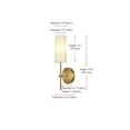 thumbnail image 2 of Living District Mel 5 inch Wall Sconce in Satin Gold, 2 of 7