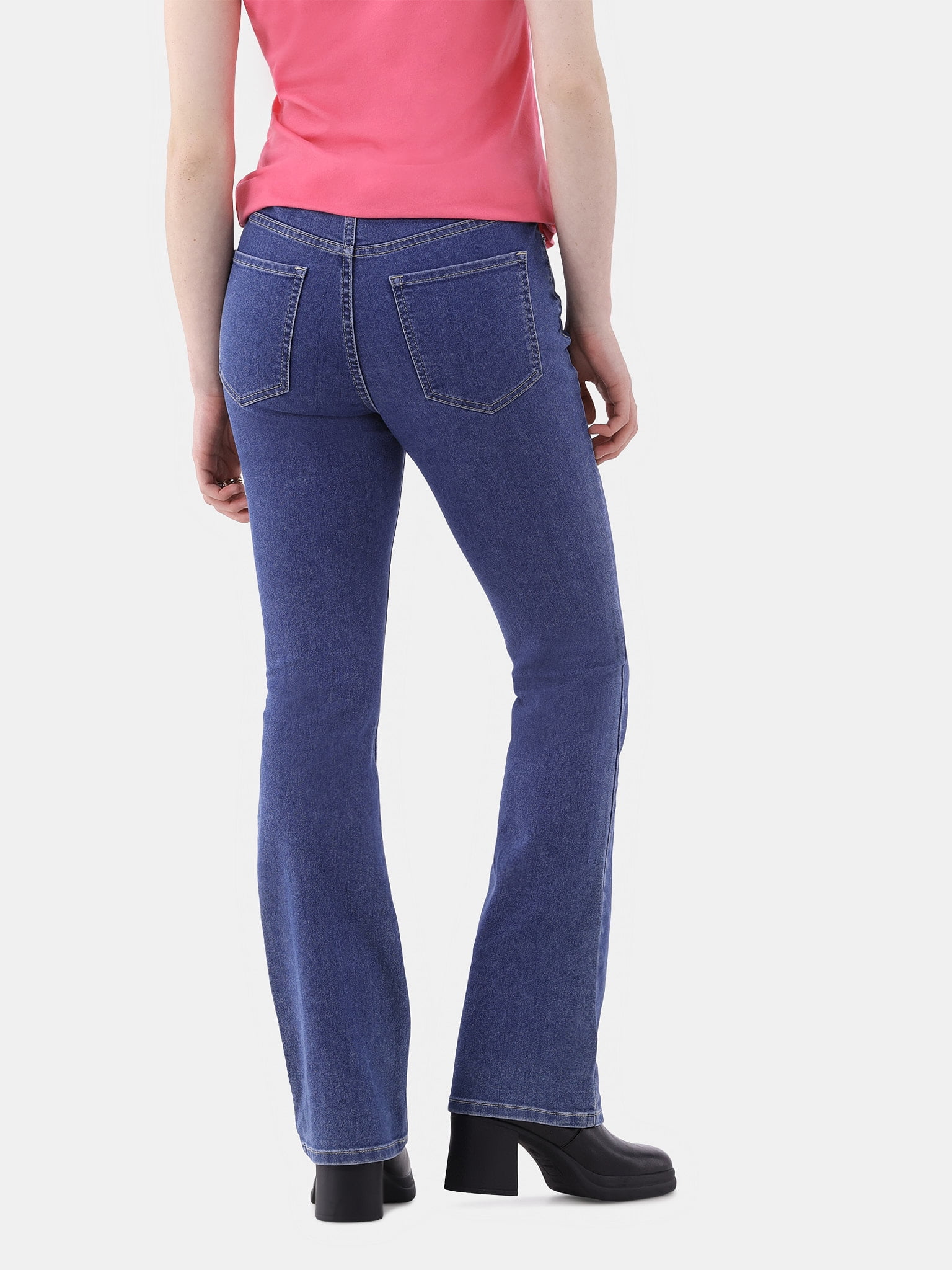 【2plan】Semi-wide bootcut No Boundaries Mid Rise Bootcut Jeans, 32” Inseam, 1 or 2