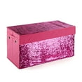 Urban Shop Sequin Reversible Collapsible Storage Toy Trunk Pink