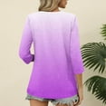 thumbnail image 4 of LiMoi Women's T Shirts Womens Tops Fall Dressy Casual Womens Tops 3/4 Length Sleeves Dressy Casual Womens Blouses My Orders Gifts, 4 of 6