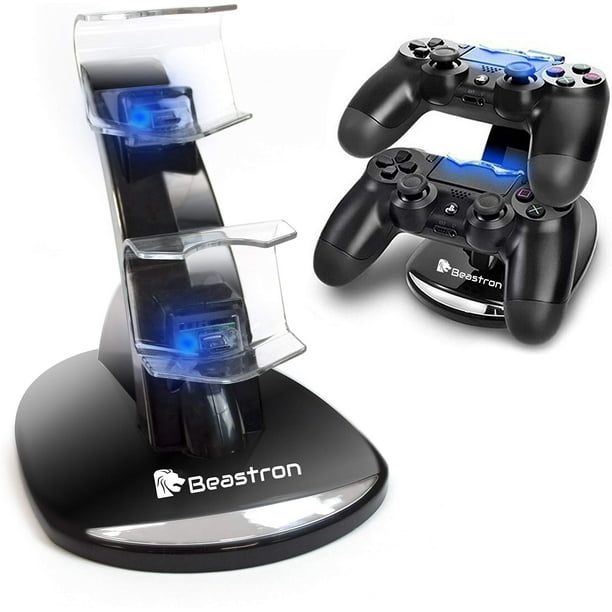 bypass Modstand underkjole Beastron PS4 Controller Charging Station, PS4 Controller Charger for Sony  PlayStation 4 PS4/PS4 Pro/PS4 Slim Controllers - Walmart.com