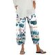 thumbnail image 1 of Pantalones de maternidad mujer Gibobby con bolsillo suelto estampado largo Informal Verde M, 1 of 5