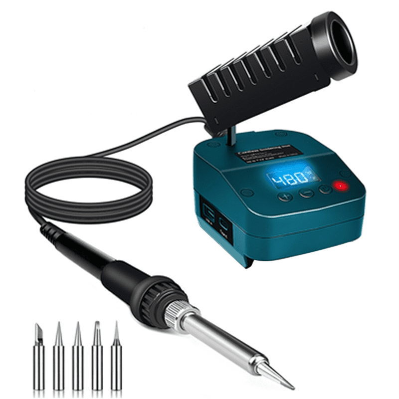 Battery Powered Soldering Kit For DIY For Bosch 18v Battery Cordless Soldering Iron With Digital LCD Display