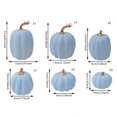 thumbnail image 2 of Fall Decor Pumpkins, Halloween Table Decor, Halloween Home Decor, Small Artificial Pumpkins, Light Blue Halloween Foam Pumpkins for Party and Seasonal Displays, 2 of 3