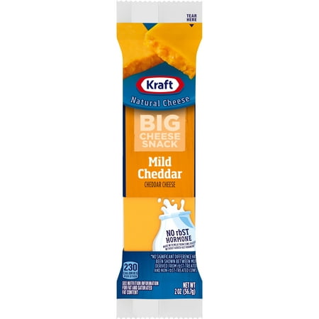 Kraft Mild Cheddar Big Cheese Snack Bar, 2 oz Stick – Walmart 