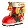 thumbnail image 1 of Bloques de construcción navideños perfecl juego de bloques apilables para niñas 6 Medias de Navidad, 1 of 8