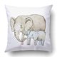 thumbnail image 1 of Funda de almohada ABPHQTO Dibujo de Elefante Familia 45x45 cm, 1 of 1