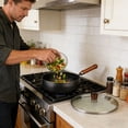 thumbnail image 4 of Klonfd Uncoated Thick Japanese Cookware 9.5 In Multifunctional Non Stick Wok With Lid, 4 of 6