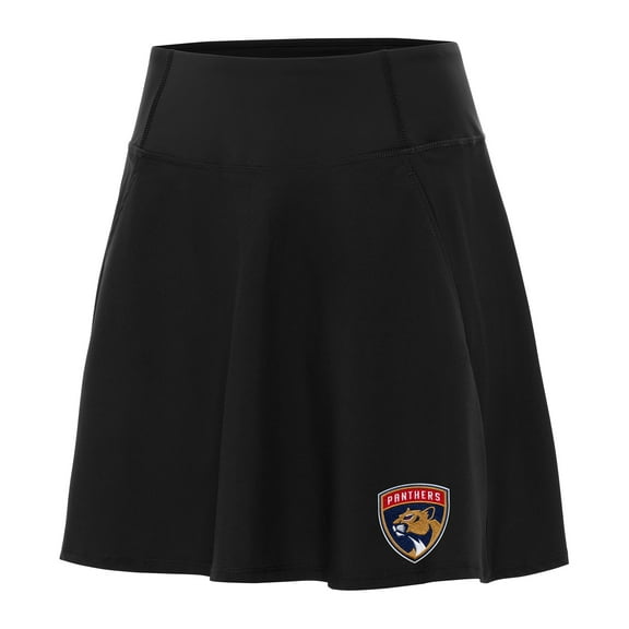 Women's Antigua Black Florida Panthers Chip Skort