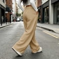 thumbnail image 4 of Womens Wide Leg Sweatpants Elastic High Waisted Baggy Sweatpants Casual Fall Winter Lounge Trousers with Pockets, 4 of 7