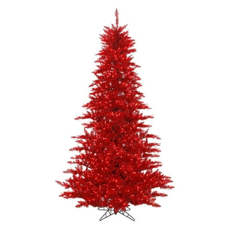 Vickerman Tinsel Red Fir Pre-lit Christmas Tree