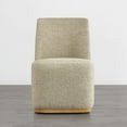 thumbnail image 3 of CHITA Modern Dining Chairs with Casters&Wood Base Set of 2, 3 of 5