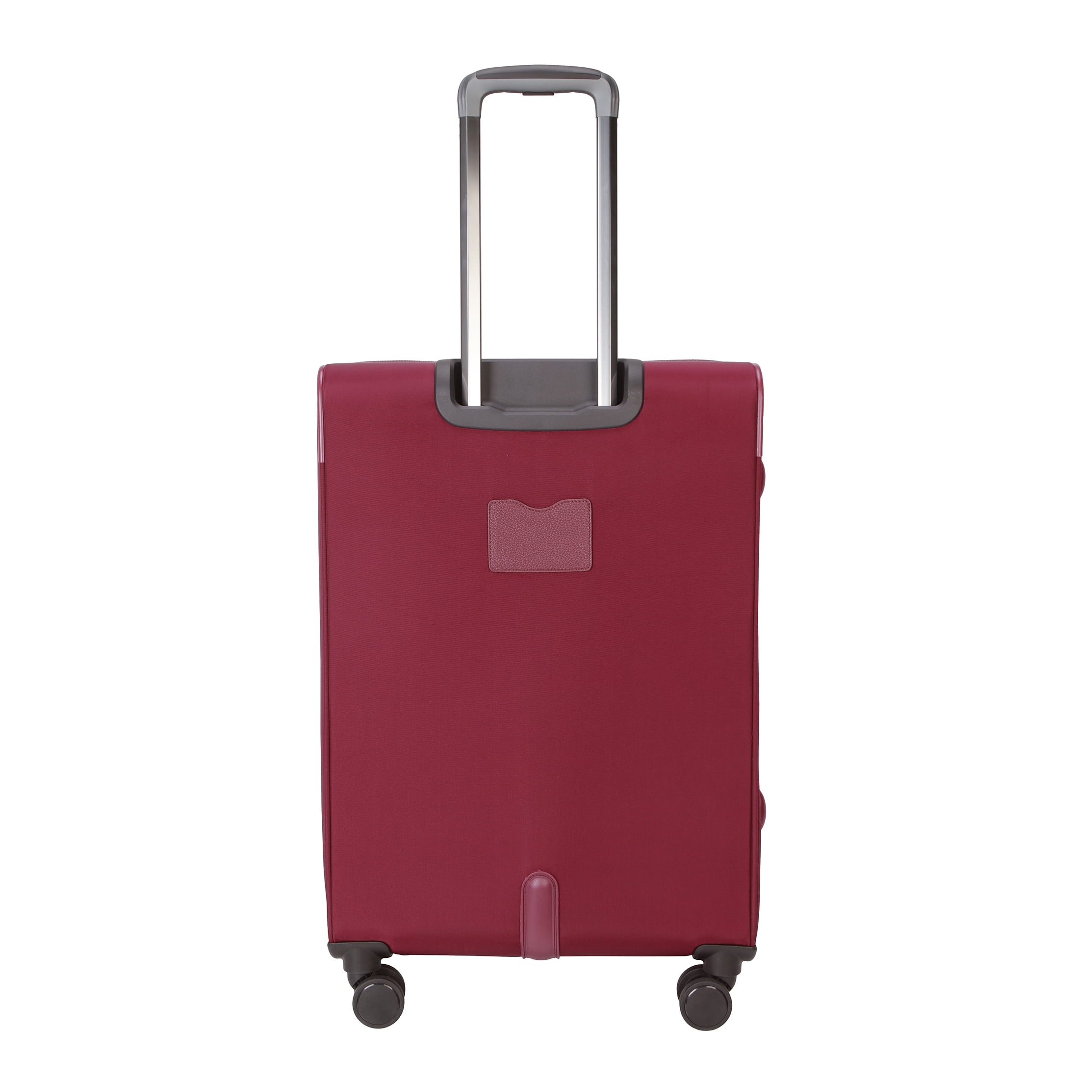 btL 28-inch Expandable Nylon Softside Checked Upright Luggage With 360 Spinner Wheels and Divider Pockets, Windsor Wine