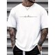 thumbnail image 1 of Men's "Whatever" Print T-shirt, Summer Trendy Short Sleeve Tees, Casual Sporty Tee, Summer Gifts, 1 of 7