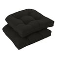 thumbnail image 1 of Granjero Gordo 2 cojines gruesos y cómodos para jardín, terraza, hogar, cocina y oficina, 48 x 48 cm (negro), 1 of 4