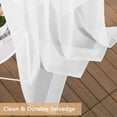 thumbnail image 5 of Semi-Sheer Curtains 52x96 in, Light Filtering Curtains 2 Panel, Grommet Window Sheer Curtain for Ventilation, Elegant Decor Voile Curtains & Drapes for Living Room Bedroom Dinning, white, 5 of 7