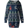 thumbnail image 3 of Wavsuf Womens Hoodies Size Large Printed Christmas Loose Casual Black-2 Dress Size S, 3 of 4