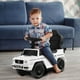 thumbnail image 3 of Costway Coche de paseo 3 en 1 Mercedes Benz G350 Cochecito deslizante con dosel blanco, 3 of 3