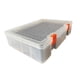 thumbnail image 2 of Caja de almacenamiento de baterías con capacidad para 64 pilas AA y 36 pilas AAA, reutilizable y con protección. Transparente, 2 of 9