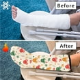 thumbnail image 7 of COEQINE Christmas Deer Leg Cast Cover Adult Leg Cast Covers Outdoor Leg Protection Cover Breathable Below The Knee Leg Cast Sleeve Xmas Decorative Leg Plaster Cover Size L, 7 of 7