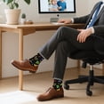 thumbnail image 2 of Funny Father Day Socks for Dad Father Grandpa Brother Men –Novelty Fathers Husband Birthday Gifts–Novelty Fun Crazy Silly Men Sock Christmas Stocking Stuffers, 2 of 7