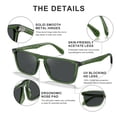 thumbnail image 4 of Gafas de Sol CARFIA Retro Polarizadas para Hombre UV400 Verde Cristal (Colombia), 4 of 9