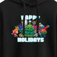 thumbnail image 3 of Trolls - Happy Holidays Branch and Friends - Juniors Cropped Pullover Hoodie, 3 of 5