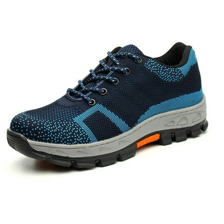

Duretiony Men Mesh Breathable Shockproof Shoes Labor Insurance Outdoor Safety Sneakers New