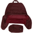 thumbnail image 6 of Husband Pillow, Aspen Edition - Reading and Bed Rest Pillow with Arms -Neck Roll on Bungee Cord or Removable - Premium Memory Foam -Reversible Two-Sided Cover Microsuede or Microfiber, Arizona Maroon, 6 of 13