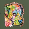 thumbnail image 2 of Neon Lab Dog Lover Shirt | Labrador Dogs Speak To Those Who Listen | Dean Russo Art Animal Lover Men's T-Shirt, Military Green, X-Large, 2 of 6