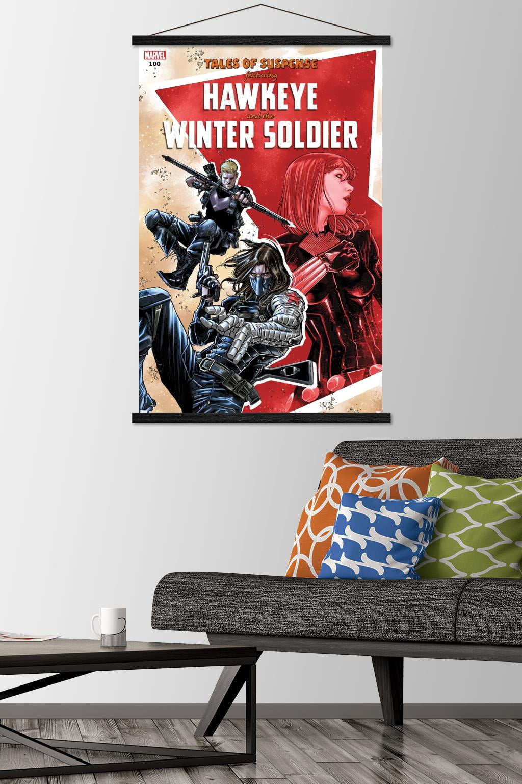 Marvel Comics - Winter Soldier - Tales of Suspense #100 Wall Poster with Wooden Magnetic Frame, 22.375" x 34"
