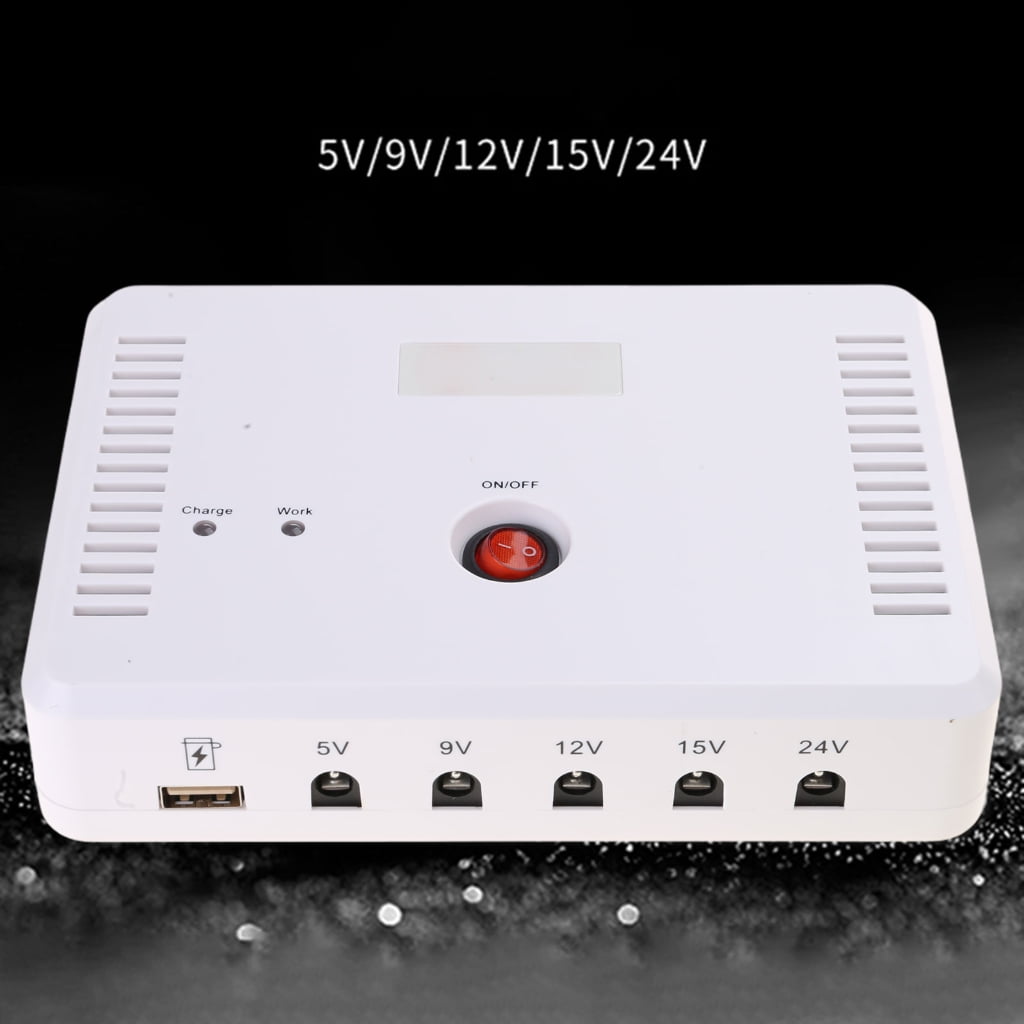 High Capacity 13200mAh Battery Backup Uninterruptible Power Supply 5V 9V 12V 15V 24V for Electronic Gadgets