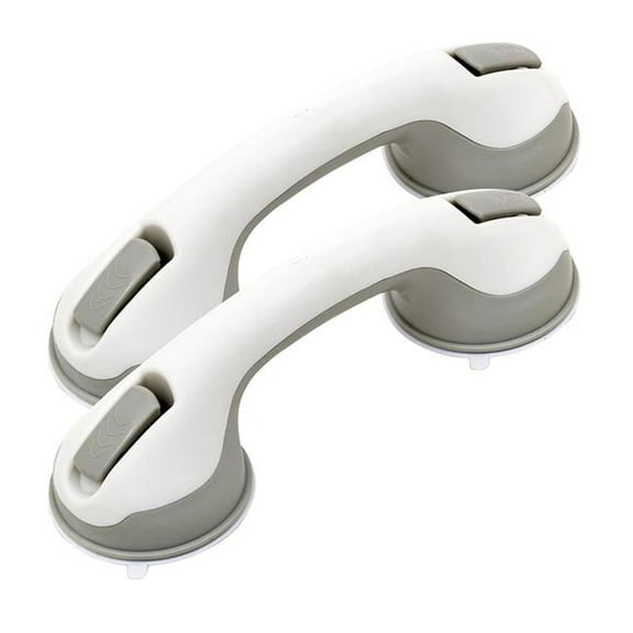 DriveMedical rtl13083 12 in. Suction Cup Grab Bar, White & Beige