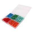 thumbnail image 1 of Épingles Colorées, Épingles Sûres et Robustes pour Couture Orange Rouge Vif Vert Haricot Vert Foncé Bleu Foncé, 1 of 8